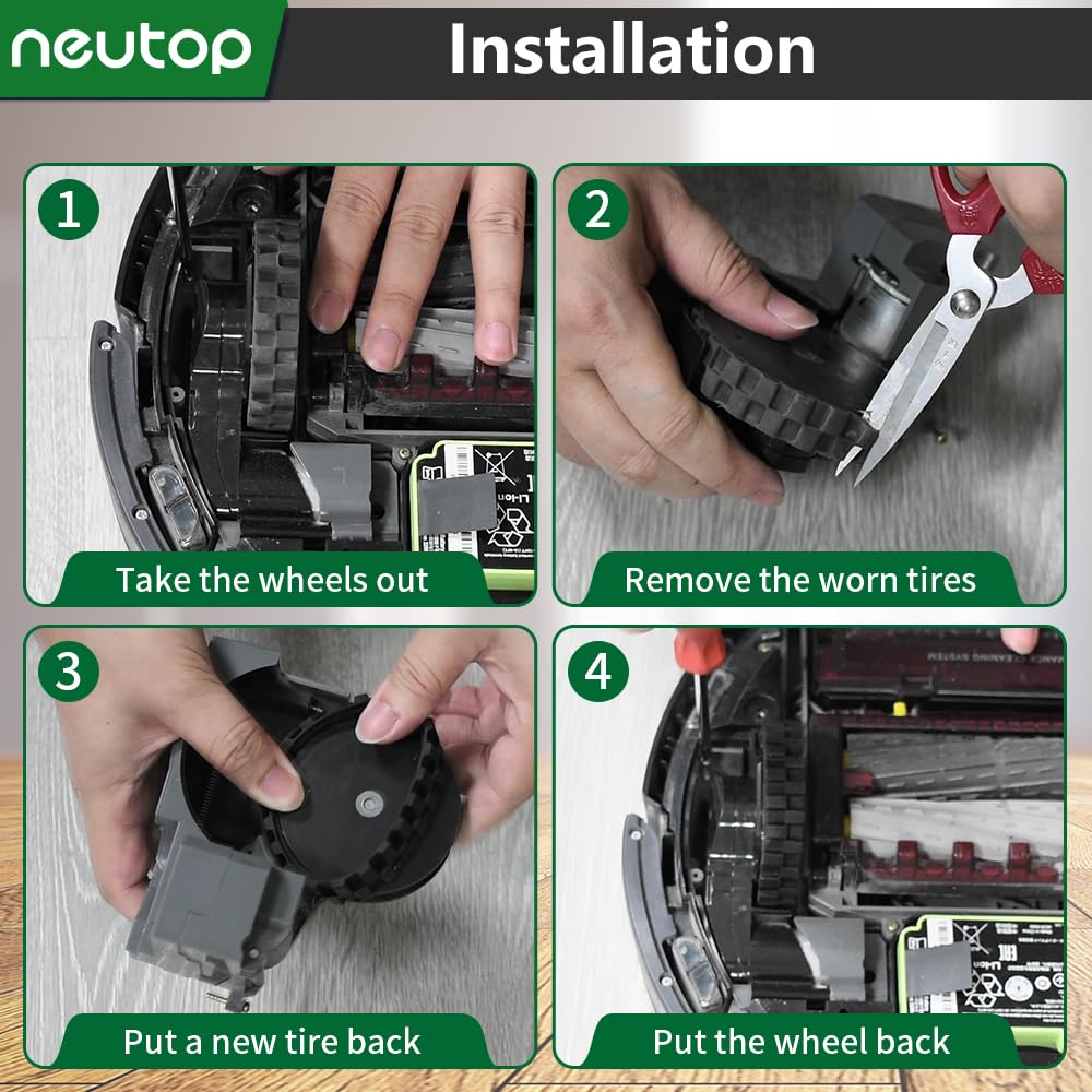 Roomba Tire Replacement - 4 Pack -5 Roomba Tire Replacement - 4 Pack -5