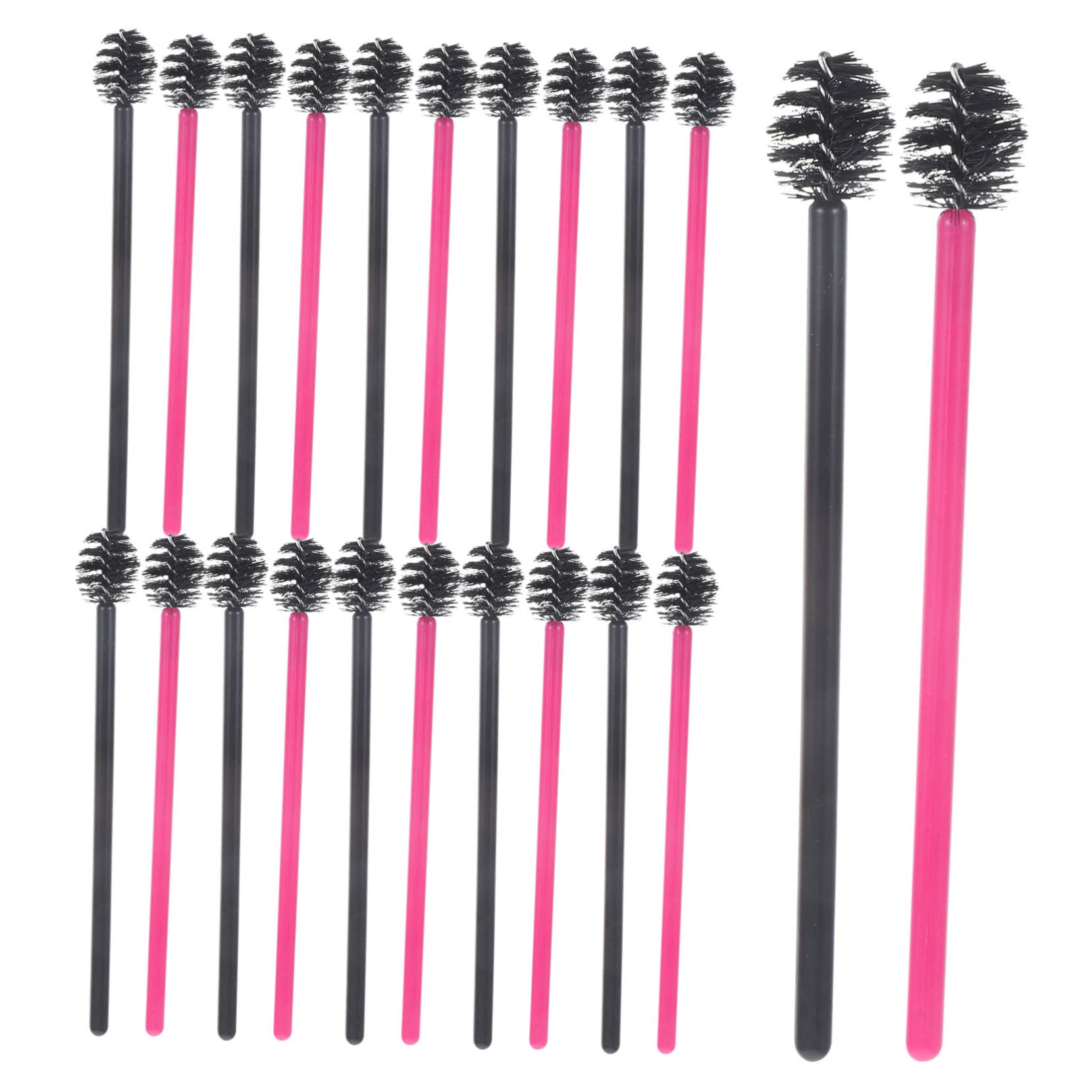 FOMIYES Mascara Brush Set 100pcs Disposable Lash Brush for Eyebrows Safe Portable Makeup Tools