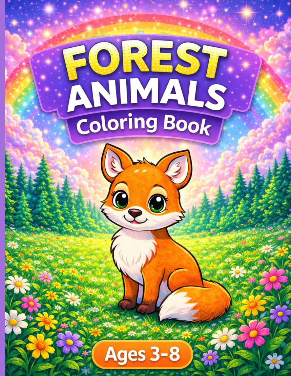 Forest Animals Coloring Book