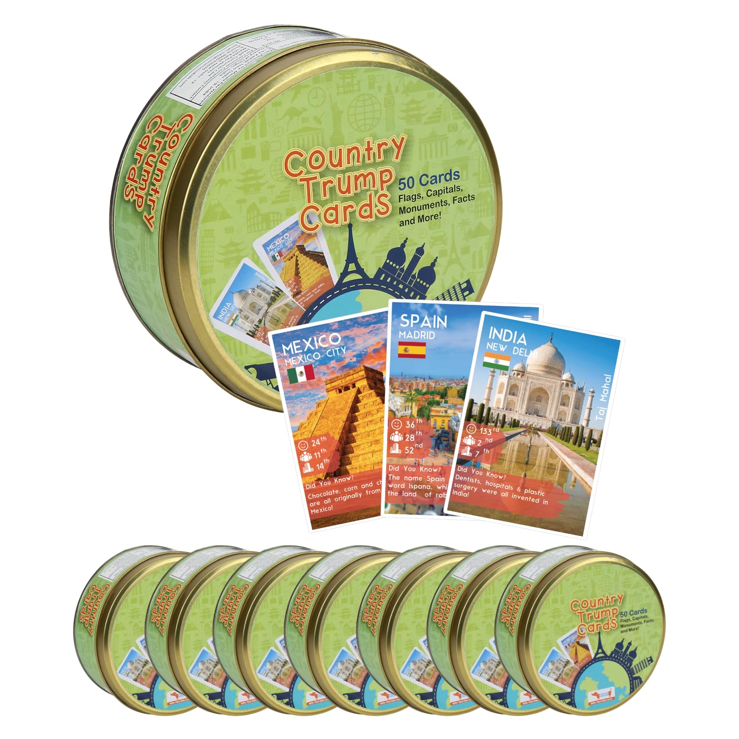 CocoMoco Kids Birthday Return Gifts for Kids Bulk Pack of 15 Pcs Country Trump Cards Game Gifts Under 300 for Boys Girls Age 6-8 yrs 8-12 Years, Learn Flags, Geography Map Educational Learning Toys (B0C1NZR2M2) Amazon Price History, Amazon Price Tracker