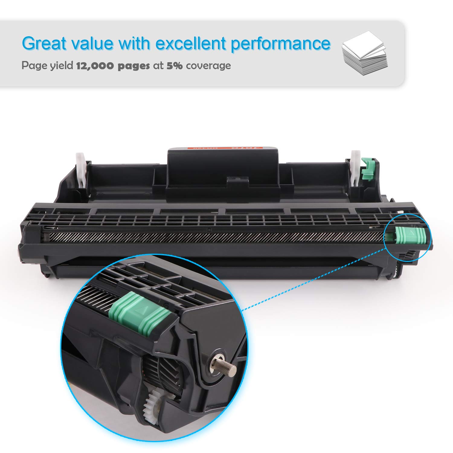 Unità Batteria 10 Pezzi DR420 Compatibile Per Brother HL-2220 - Foto 2