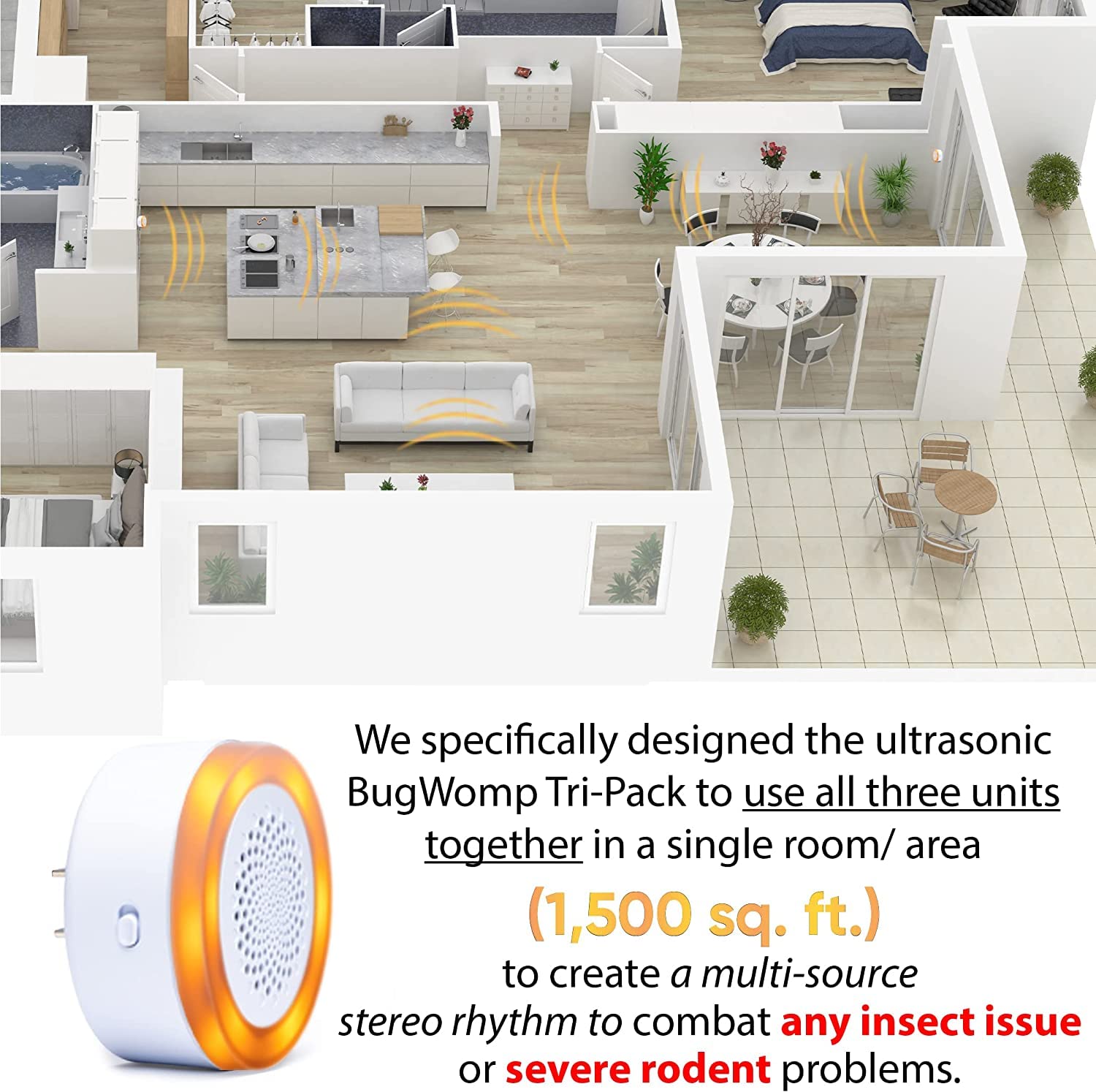 Repelente de plagas ultrasónico, repelente electrónico de ratones con sistema de control de ratas no tóxico, repelente de mosquitos en interiores, enchufe repelente de insectos para interiores