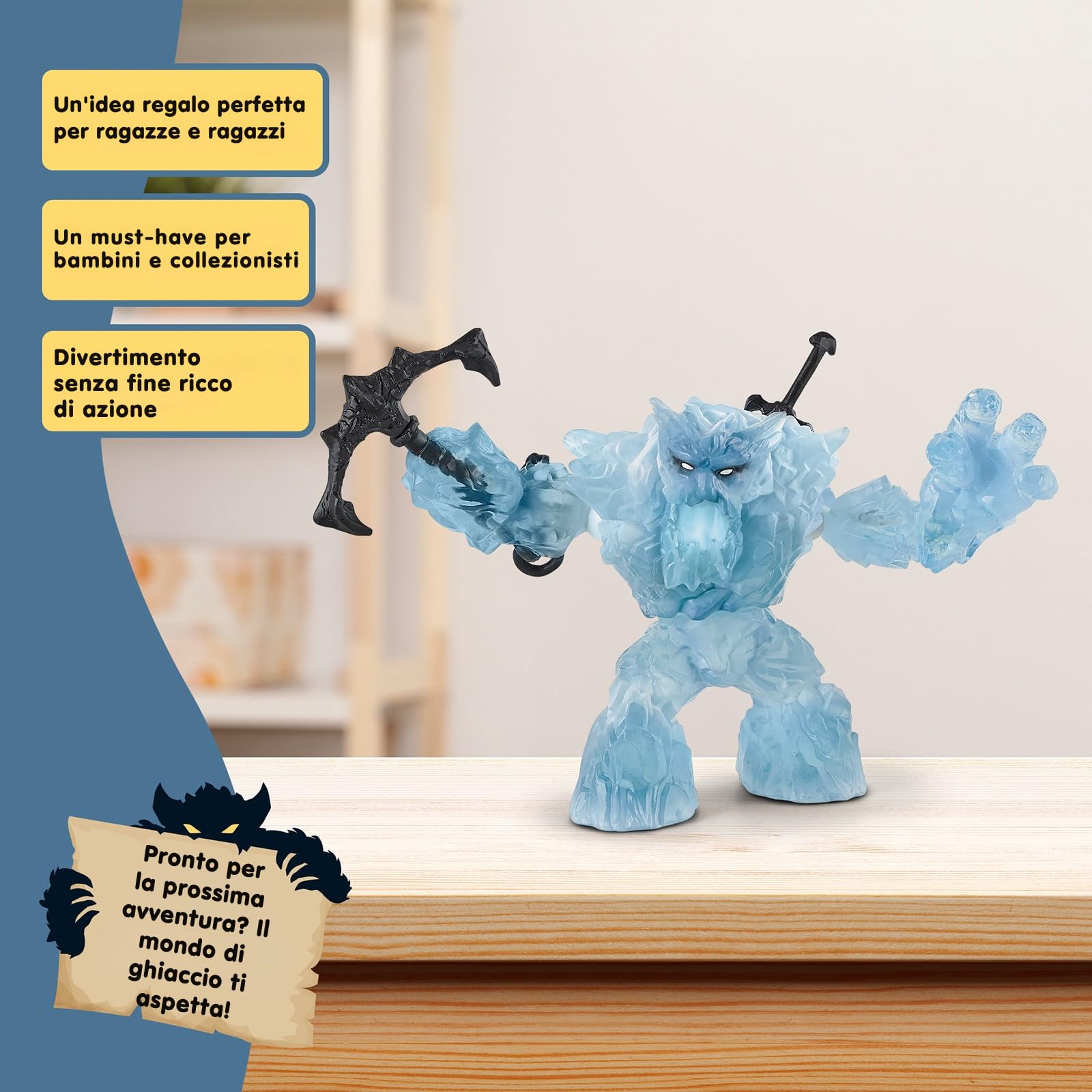 SCHLEICH 70146 Gigante di ghiaccio, da 7 anni, ELDRADOR CREATURES - Figura, 24 x 9 x 14 cm