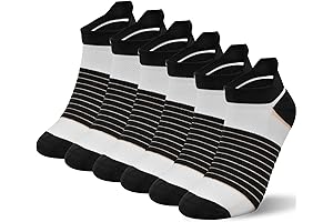 Elinker Women's and Men's Premium Compression Sports Running Seamless Ankle Socks (3 Pairs)