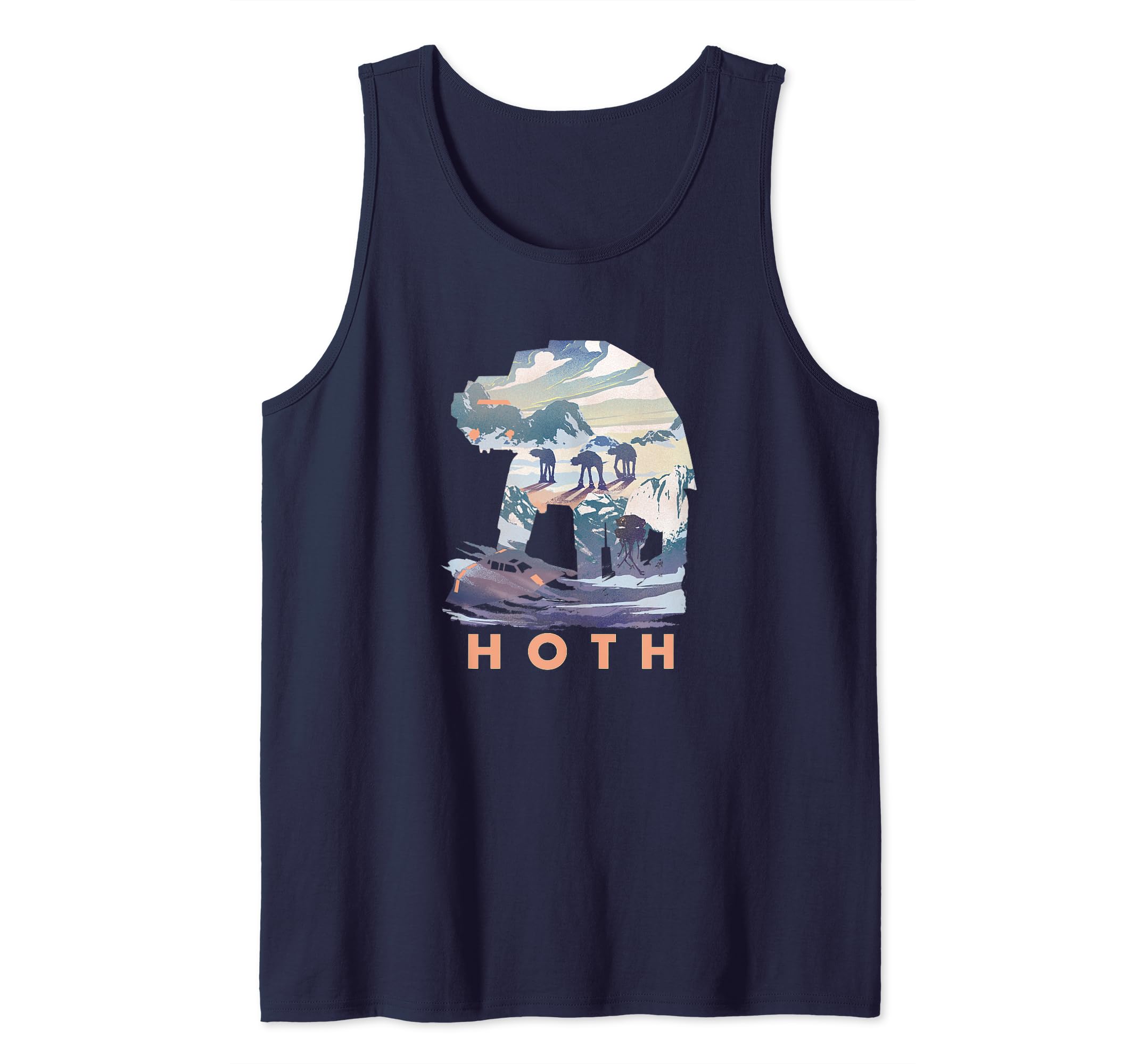 Star Wars Hoth AT-AT Fill Tank Top, Blue