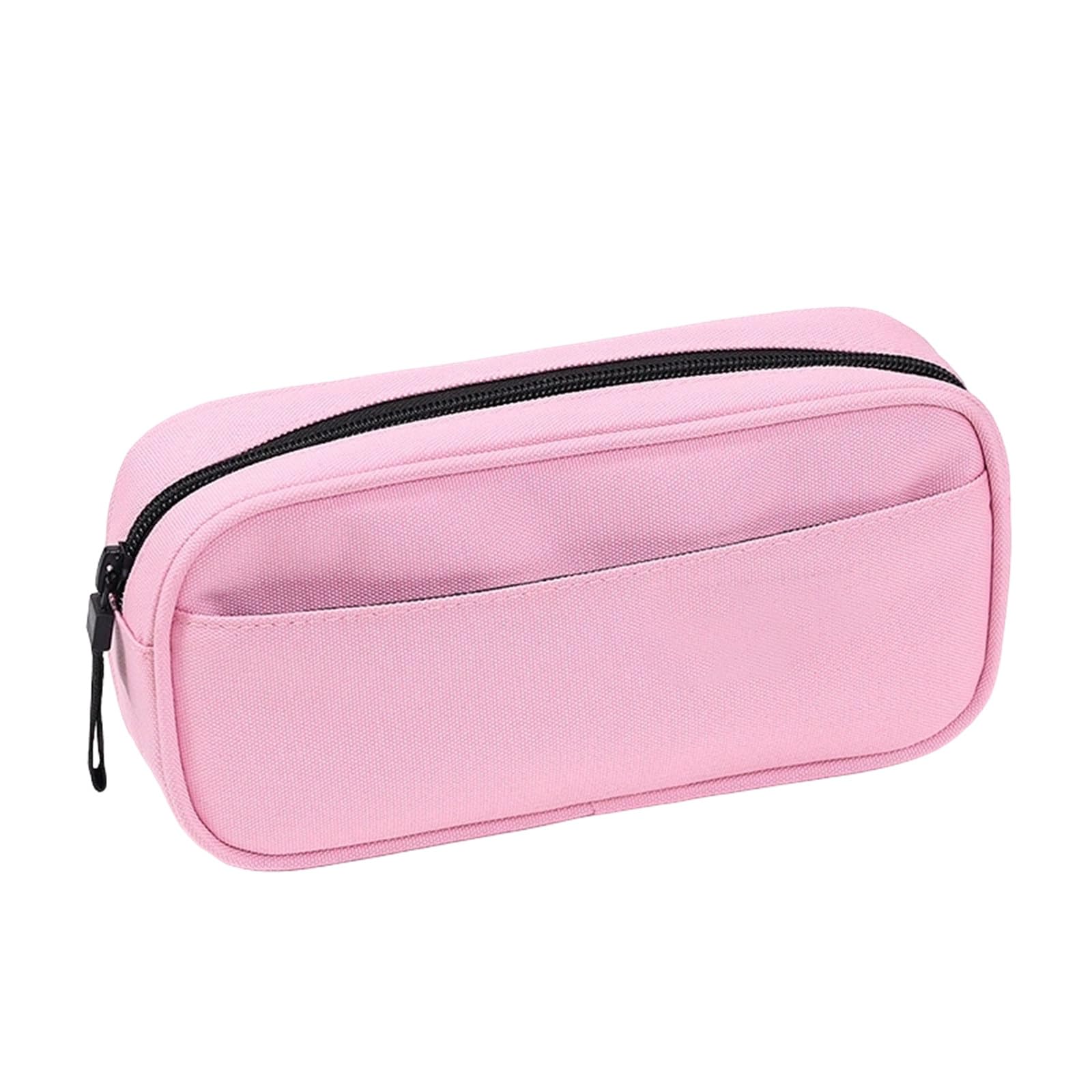 Polka Dot Pencil Case for Girls, Cute Large Design with Multiple Compartments, Big Capacity Canvas Pen Pouch with Soft Zipper, Spacious Stationery Organizer for School, Office and Study Supplies