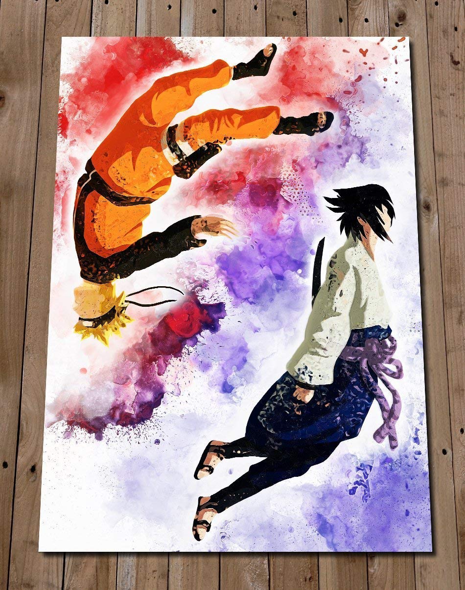 Buy NARUTO SASUKE Gift Art Watercolour Painting Gift Wall Decor