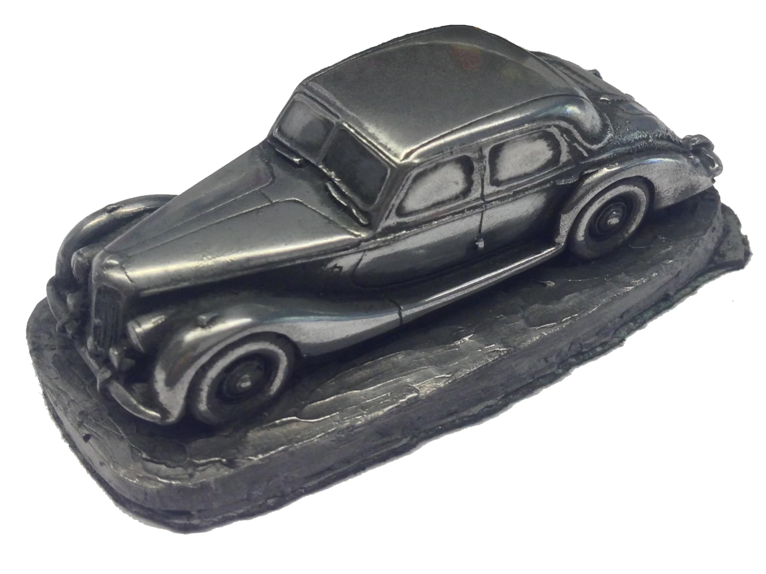 Automobile Motor Classic Car British Riley RM ref210 Pewter Effect 1:92 Scale model vehicle car