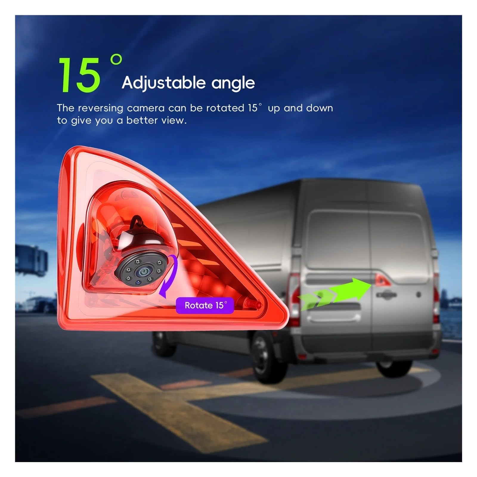 para Nissan para NV400 2010-2016 Vista Trasera Coche Luz Freno Respaldo Cámara Marcha Atrás Visión Nocturna Cámara Marcha Atrás Coche