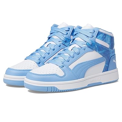 PUMA Kids Rebound Layup (Big Kid) Kids Shoes Puma White/Day Dream