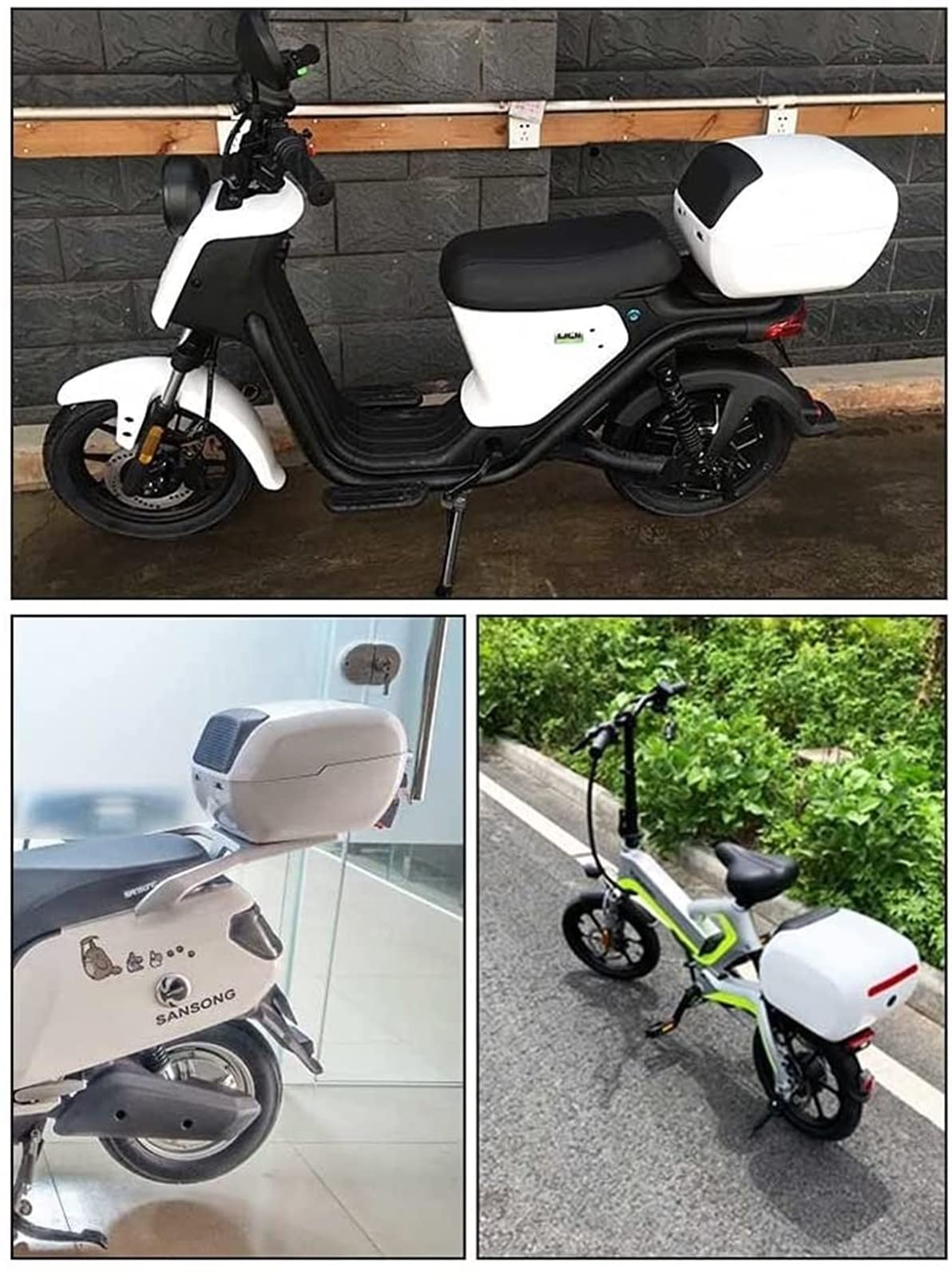 Kufer motocyklowy Kufer motocyklowy Kufer górny motocykla 28L Kaski bagażnika motocyklowego Kufer motocyklowy Kufer podróżny Schowek na bagaże Odbłyśnik Skrzynka ogonowa roweru (kolor: A)