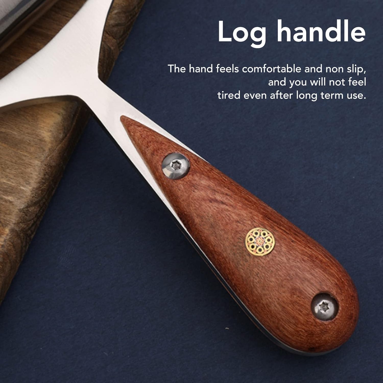 Leather Press Roller, Leather Glue Edges Laminating Roller Leather Press Roller with Wooden Handle for Welding Tool Installation Tool