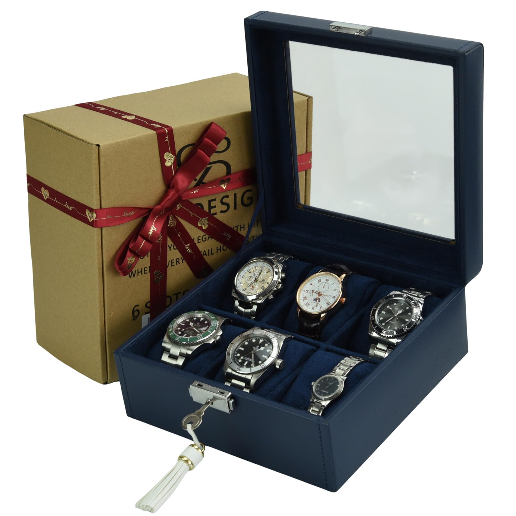 Boîte de rangement pour montres pour homme : Cadeau d'anniversaire idéal