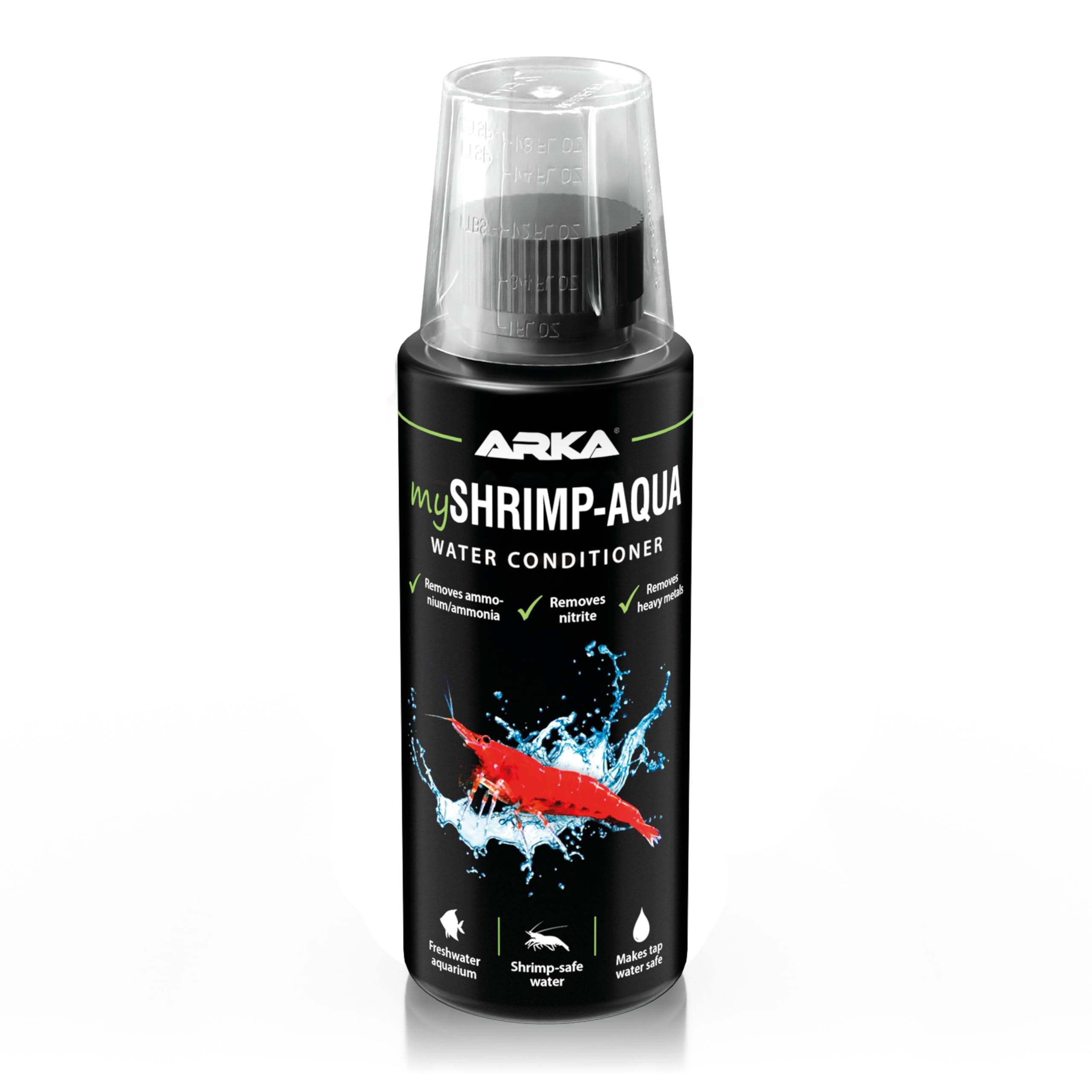 ARKA - mySHRIMP-Aqua - 118 ml - Water Conditioner for Freshwater Aquariums with Shrimp, Provides Shrimp Appropriate Water in the Freshwater Aquarium.