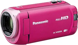 【整備済み品】 パナソニック HDビデオカメラ W585M 64GB ワイプ撮り 高倍率90倍ズーム ピンク HC-W585M-P