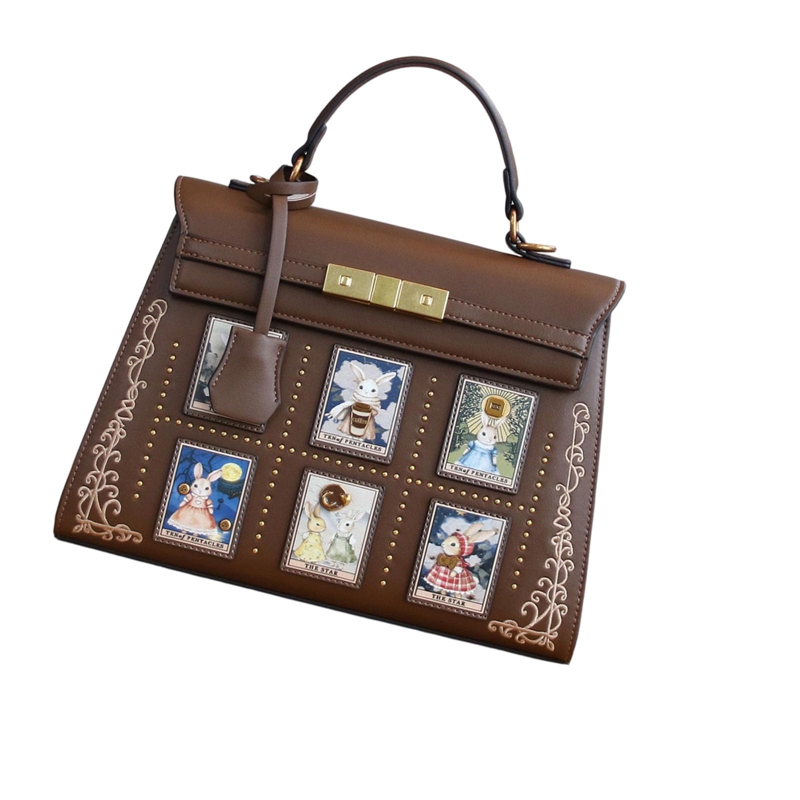 Borsa alla moda con stampa lepre con tasche multiple borsa leggera per uso quotidiano Borsa alla moda con stampa Lagomorph