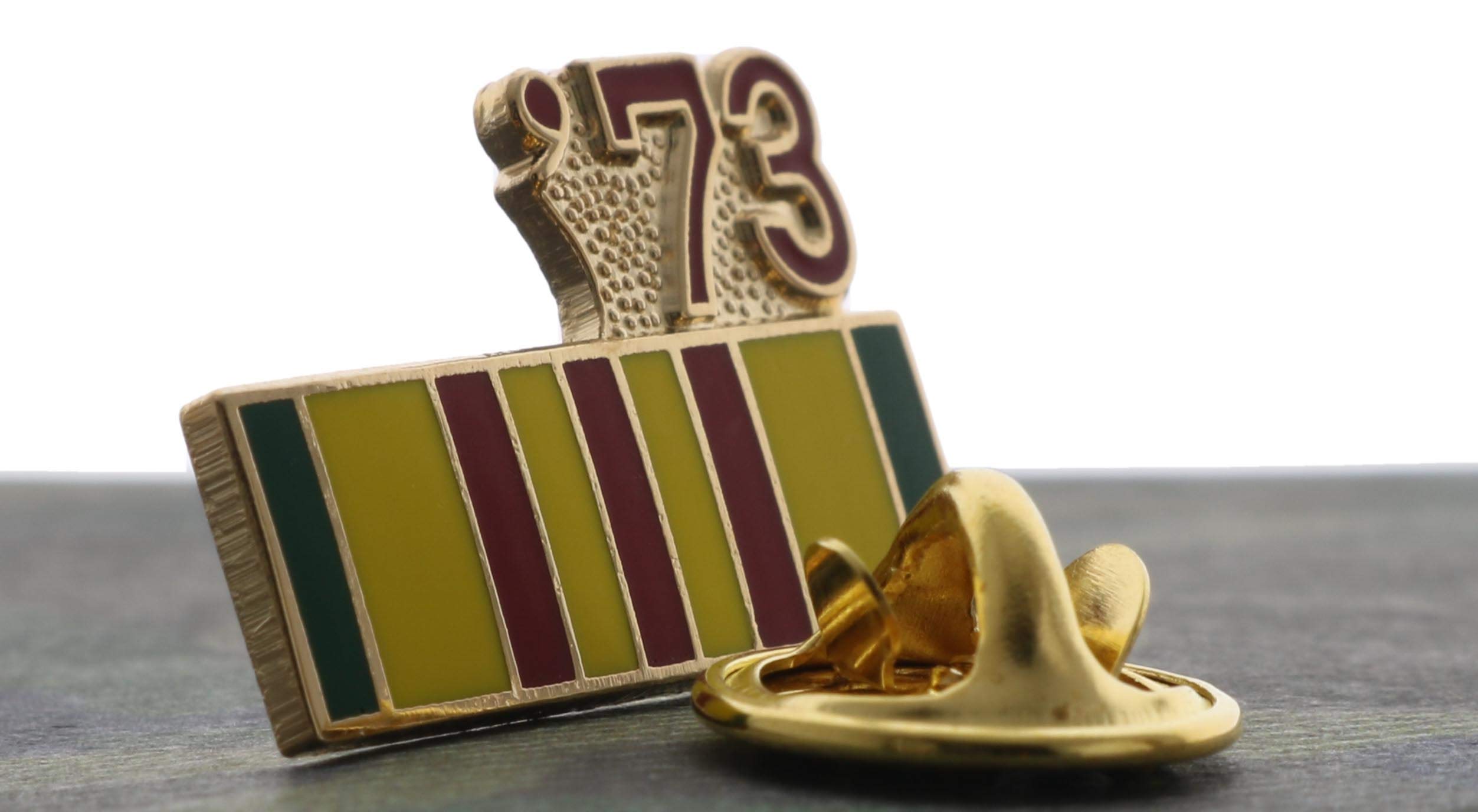 Sujak Military Items Vietnam Service Ribbon 1973 Hat or Lapel Pin HON14801 F4D34S