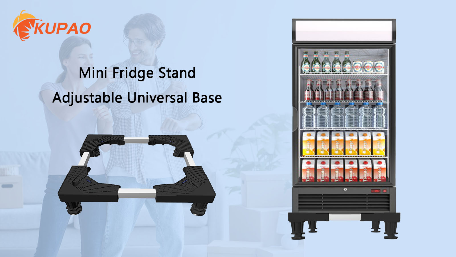 Amazon.com: KUPAO Mini Fridge Stand Adjustable Universal Base with