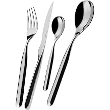 BUGATTI Vidal Stainless Steel Flatware Set 24 Pieces 18/10 Polished Finish
