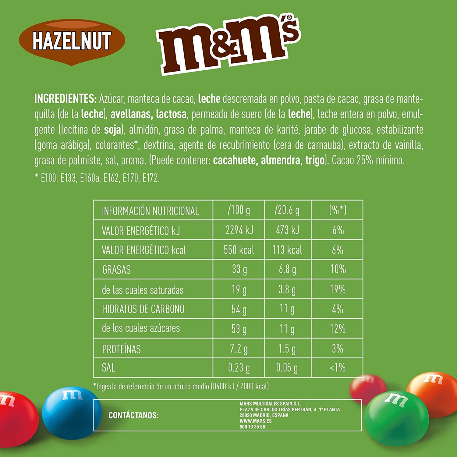 m&mページ M&M's Hazelnut Milk Chocolate Bar, 165g : Amazon.in: Grocery