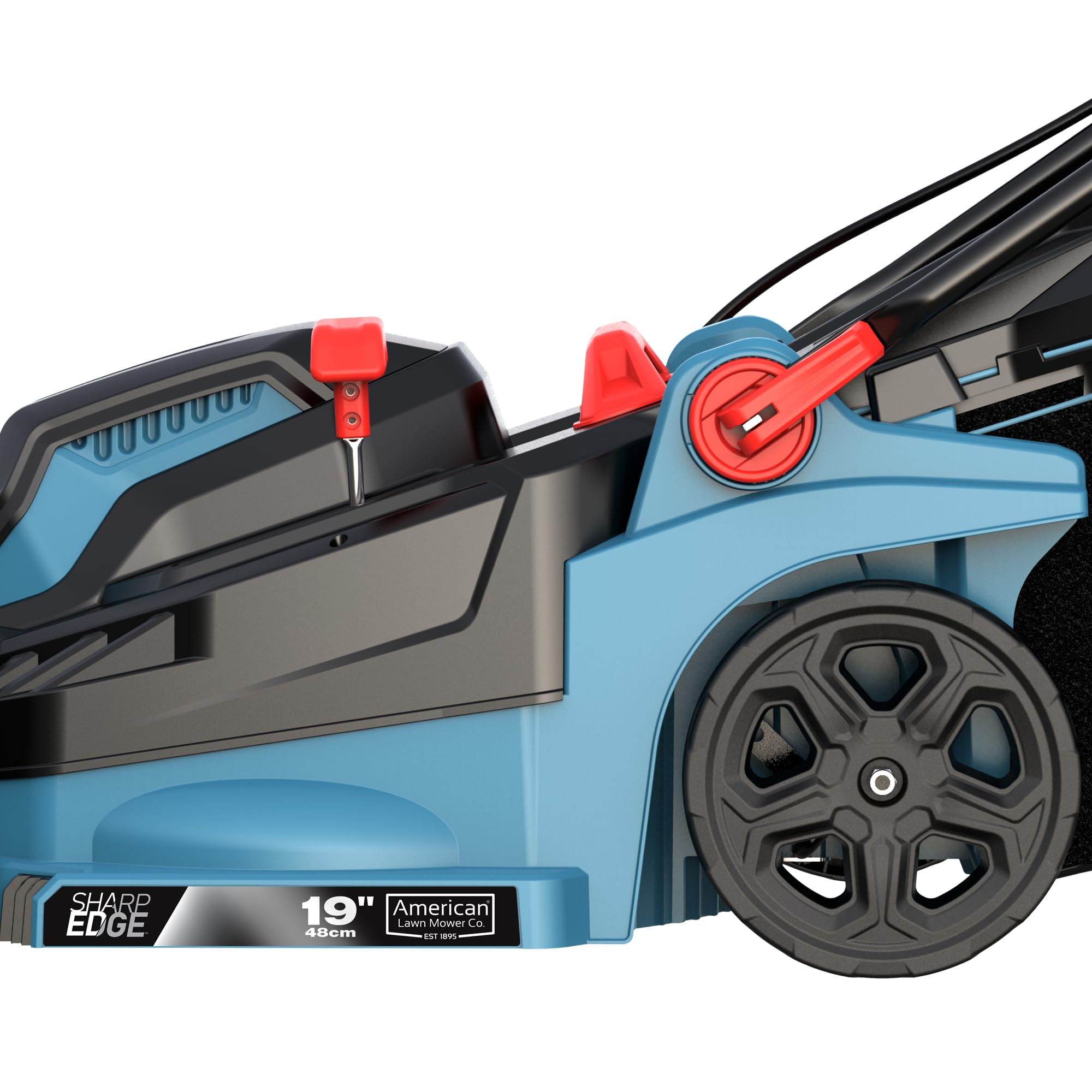 American Lawn Mower Company 51319 - Cortacésped eléctrico con Cable de 19 Pulgadas y 13 amperios con Bolsa de césped