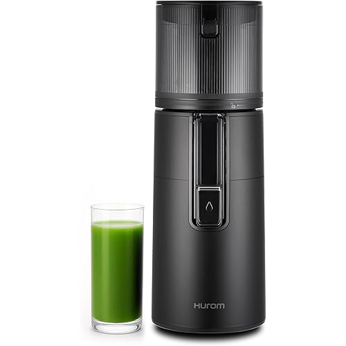 Hurom H400 Cold Press Juicer Machine, Award Winning Masticating Slow Juicer, Easy to Clean, Strainer & Hands Free with Self Feeding, Wide Mouth Hopper, Easy Assembly (Matte Black)