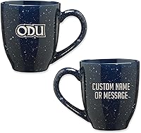 Vista 66 de Rico Industries NCAA UCLA Bruins Royal Blue - Taza de café de cerámica moteada grabada con láser de 16 onzas