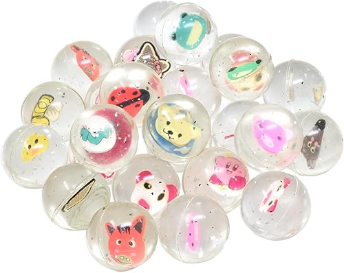 25 bolas inflables para recuerdos de fiesta de niños Pelota animosa de animales de 1.063 in Superball pequeñas bolas de goma para niños