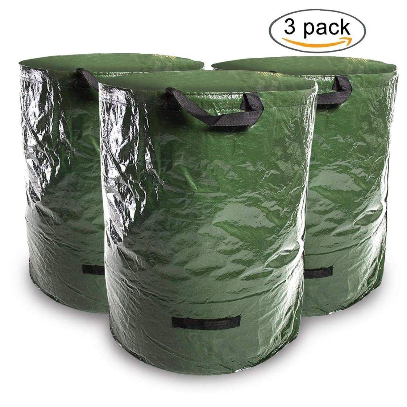 LYVQZPWLRGarten Müllsäcke, Nider Set mit 3 Gartenabfallsäcken, robust, großer Gartensack
