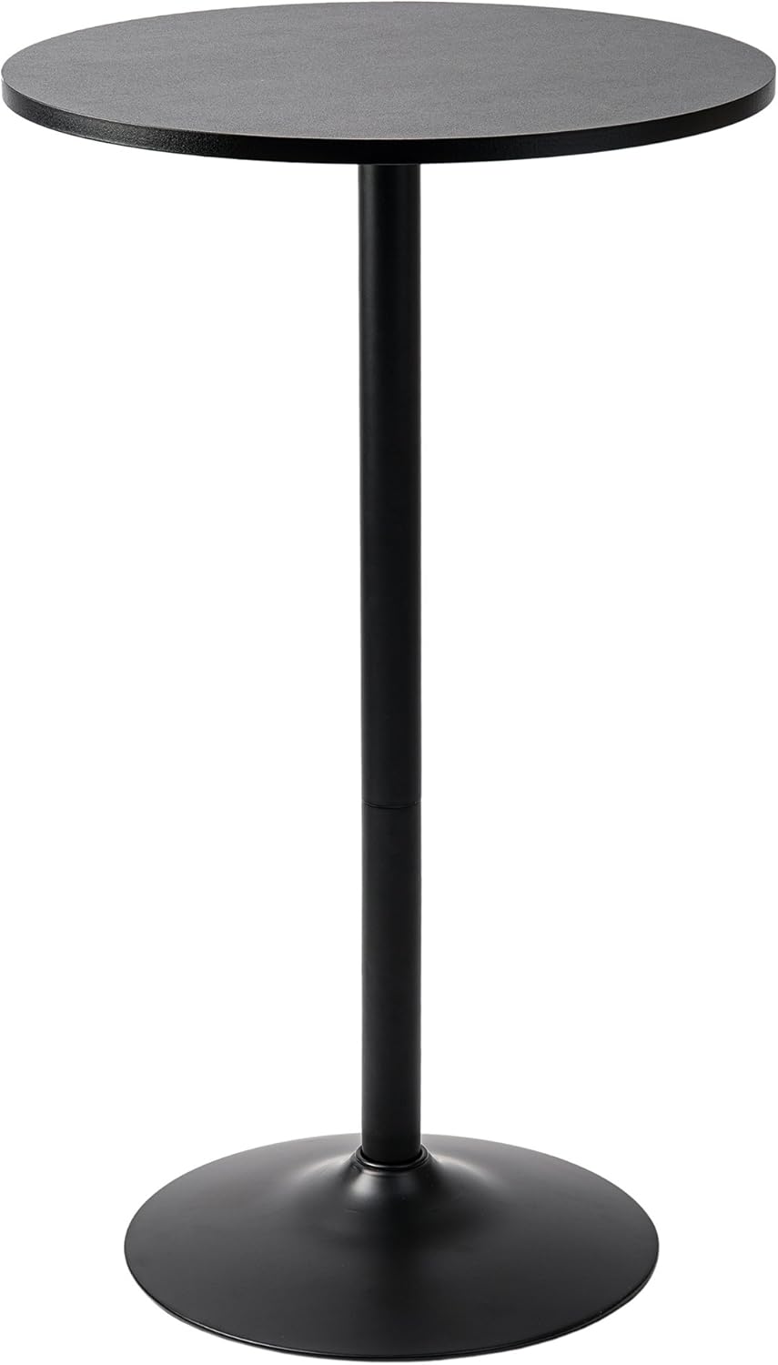 Pearington Round Cocktail Bistro High Table with Black Top and Base, 1-Pack : Everything Else