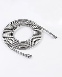 PHASAT Extra Long Shower Hose Replacement, 304 Stainless Steel Shower Head Hose Extension,177 Inches,Brushed Nickel
