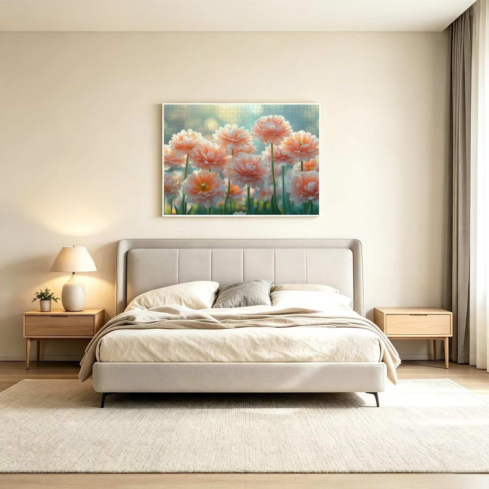 Puzzles 1500 Piezas, Puzzle Madera Flor Primavera, n-256