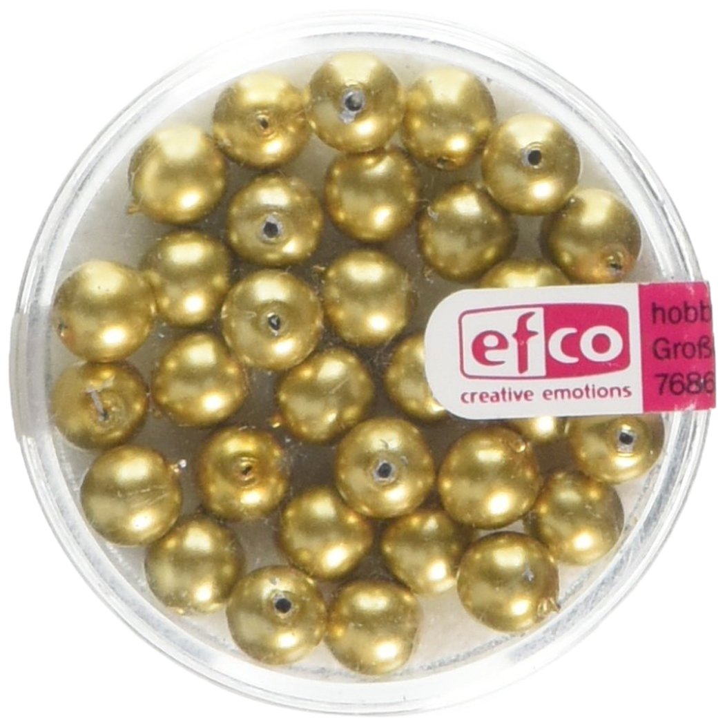 EFCO Glass Wax Beads 6 mm 34 Pcs. Gold