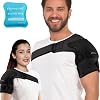 Compression Recovery Shoulder Brace Immobilizer for Torn Rotator Cuff,AC Joint Pain Relief,Dislocation,Arm Stability,Injuries,Tears,Adjustable Fit Supports for Men&WomenBlack, Small