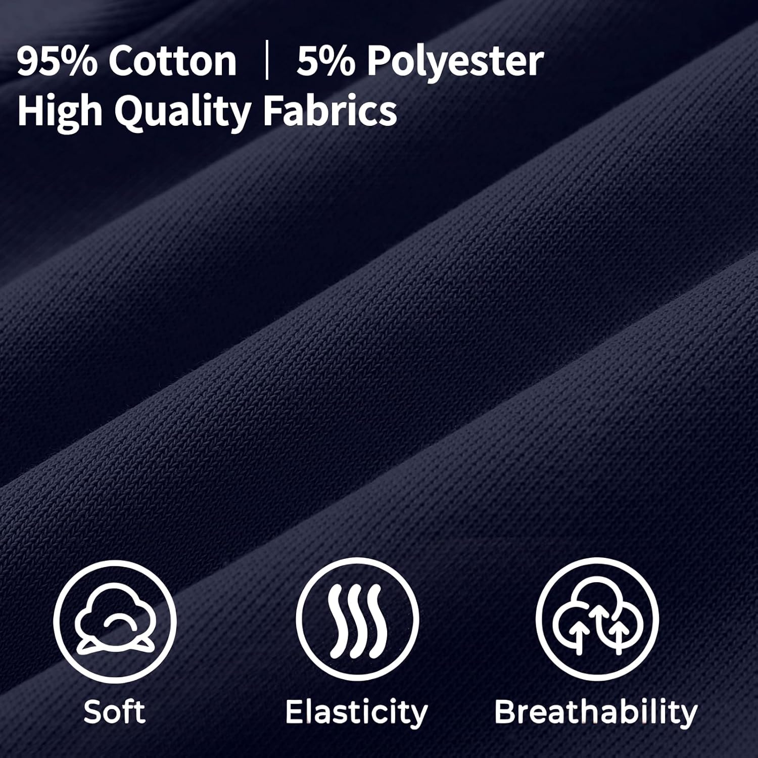 Phedrew 3-Pack Boys and Toddlers Cotton Sweatpants Kids Athletic Drawstring Jogger Pants Youth Active Pants - Image 3