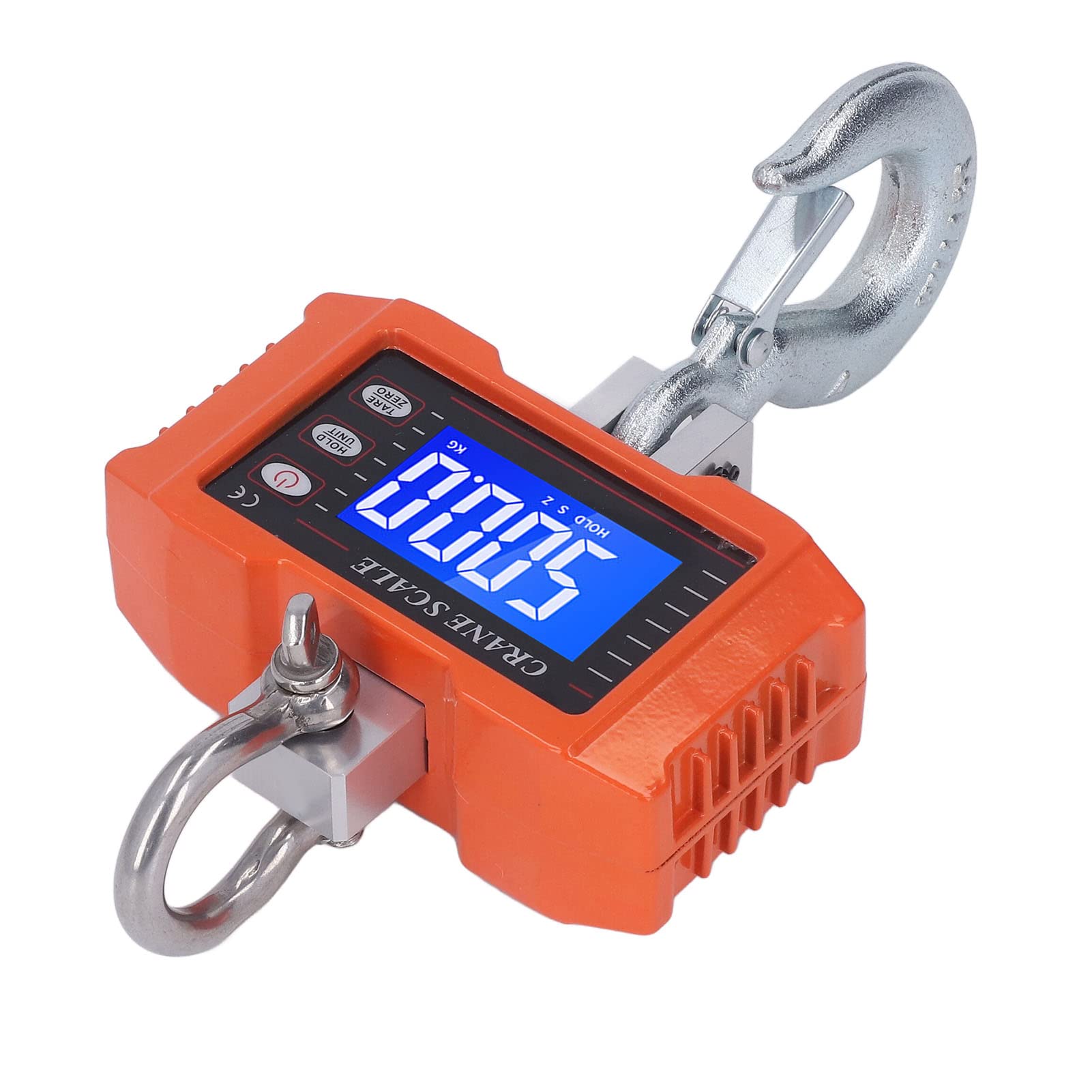 1000kg/2000lb Básculas Colgantes Electrónico, Digital Portable para Maleta o Bolsa de Viaje, Portátil LCD y 2 Ganchos Desmontables, Digital Balanza Electrónica Balanzas Colgantes