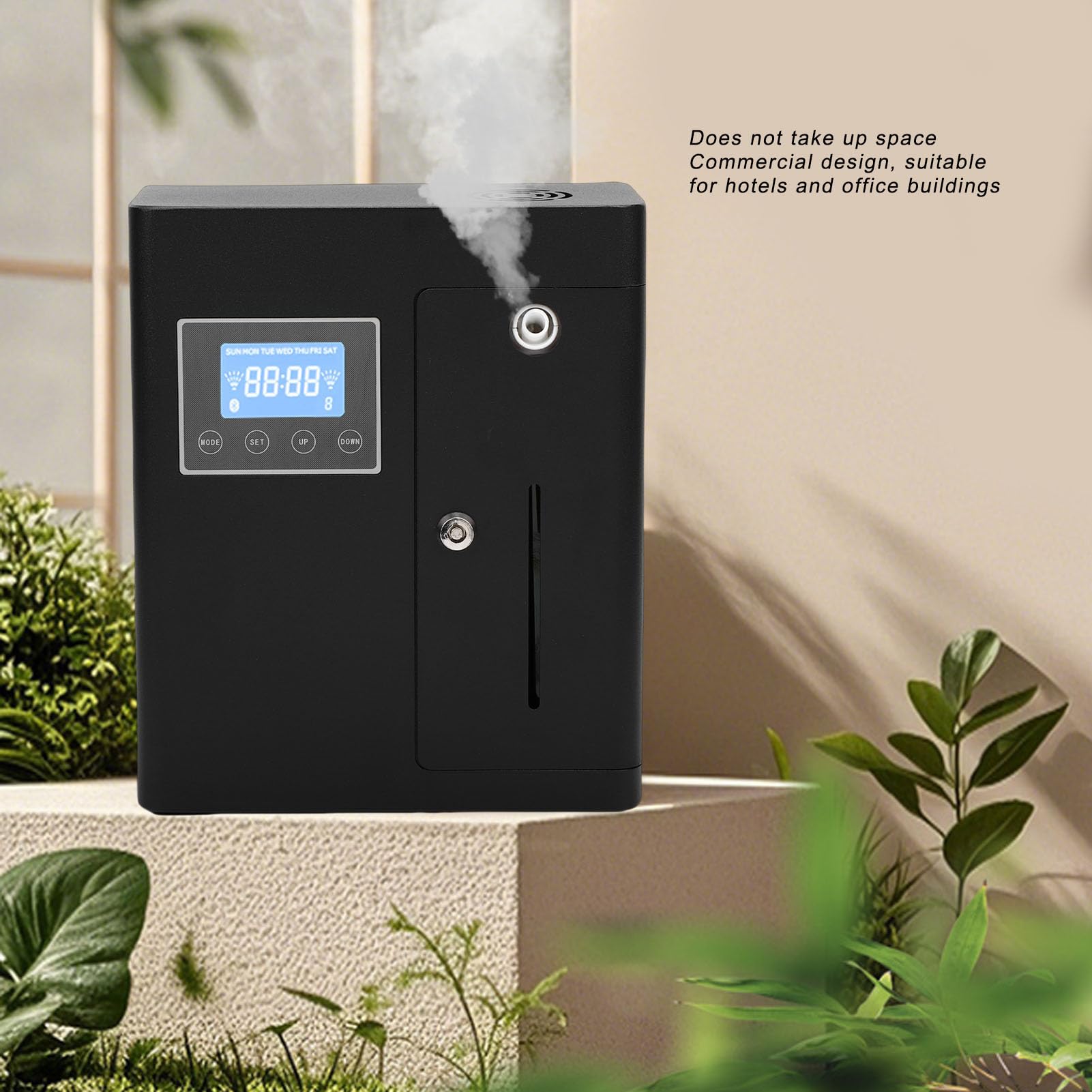 Hotel Duft Diffusor, Bluetooth-Steuerung Smart Aromatherapie Maschine, 600㎡ Abdeckung, Automatische Diffusion wasserlose Duft Luftmaschine für Home Hotel Büro Großes Zimmer (EU-Stecker)