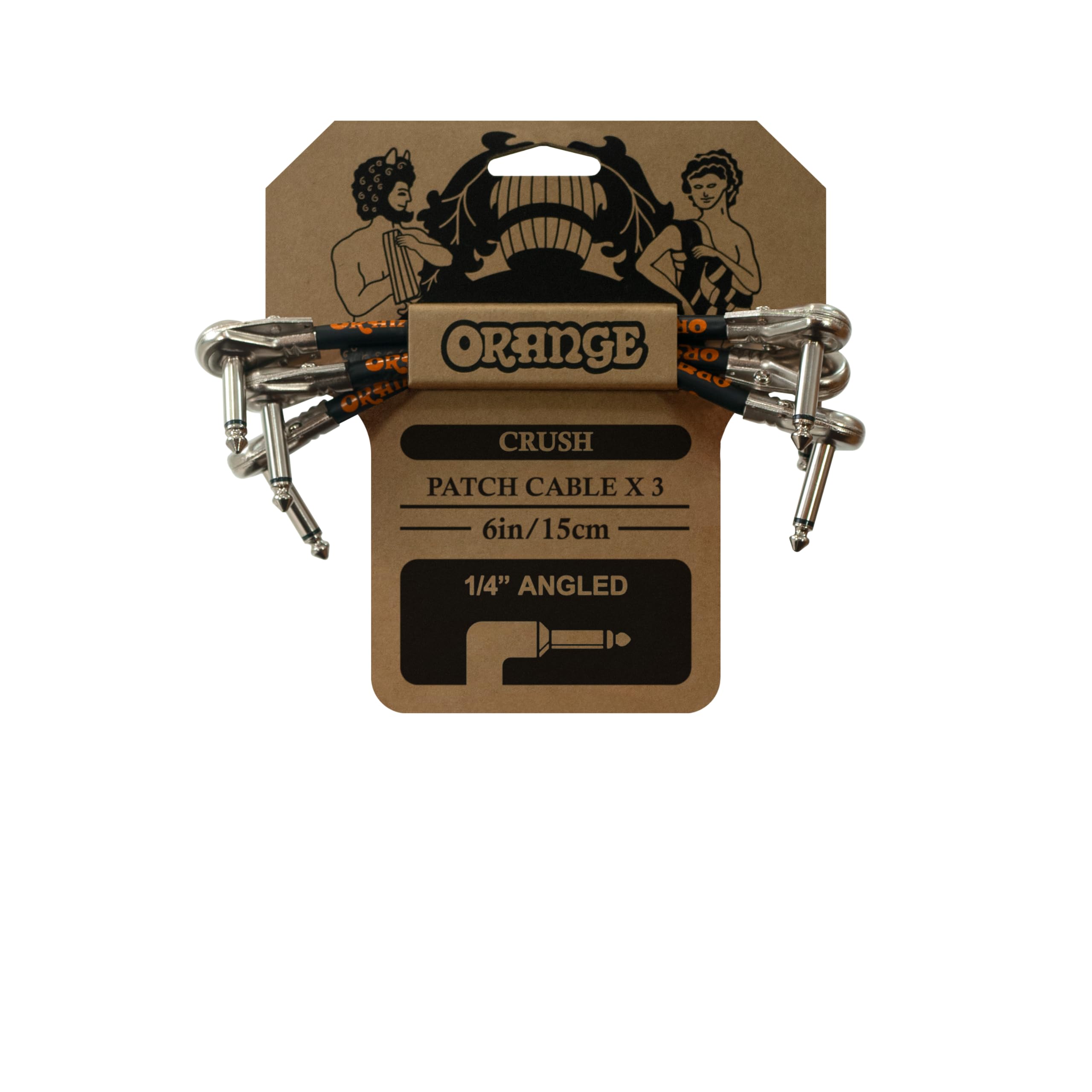 KABLE. ORANGE Kabel patch jack 3 PACK CRUSH PATCH.
