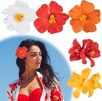 WiseJoy Hawaii Virág Hajcsipesz Szett 5db Plumeria Hibiszkusz Csúszásmentes Hajdísz 1