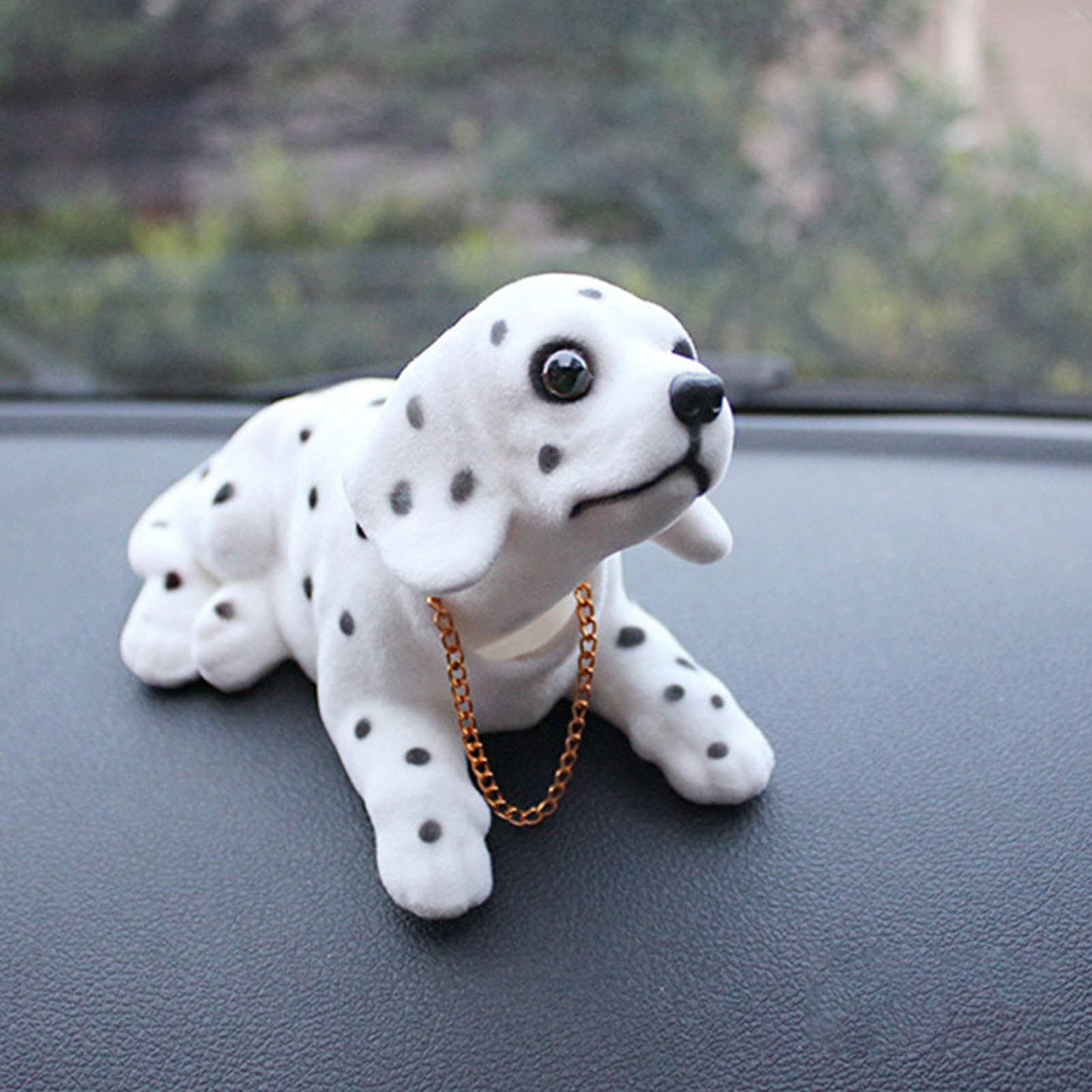 Muñeco Cabeza Movible De Perro Para Coche | Adorno De Resina Para Salpicadero Y Escritorio | Regalo Divertido Y Creativo | Tamaño 15x8x6.5 Cm
