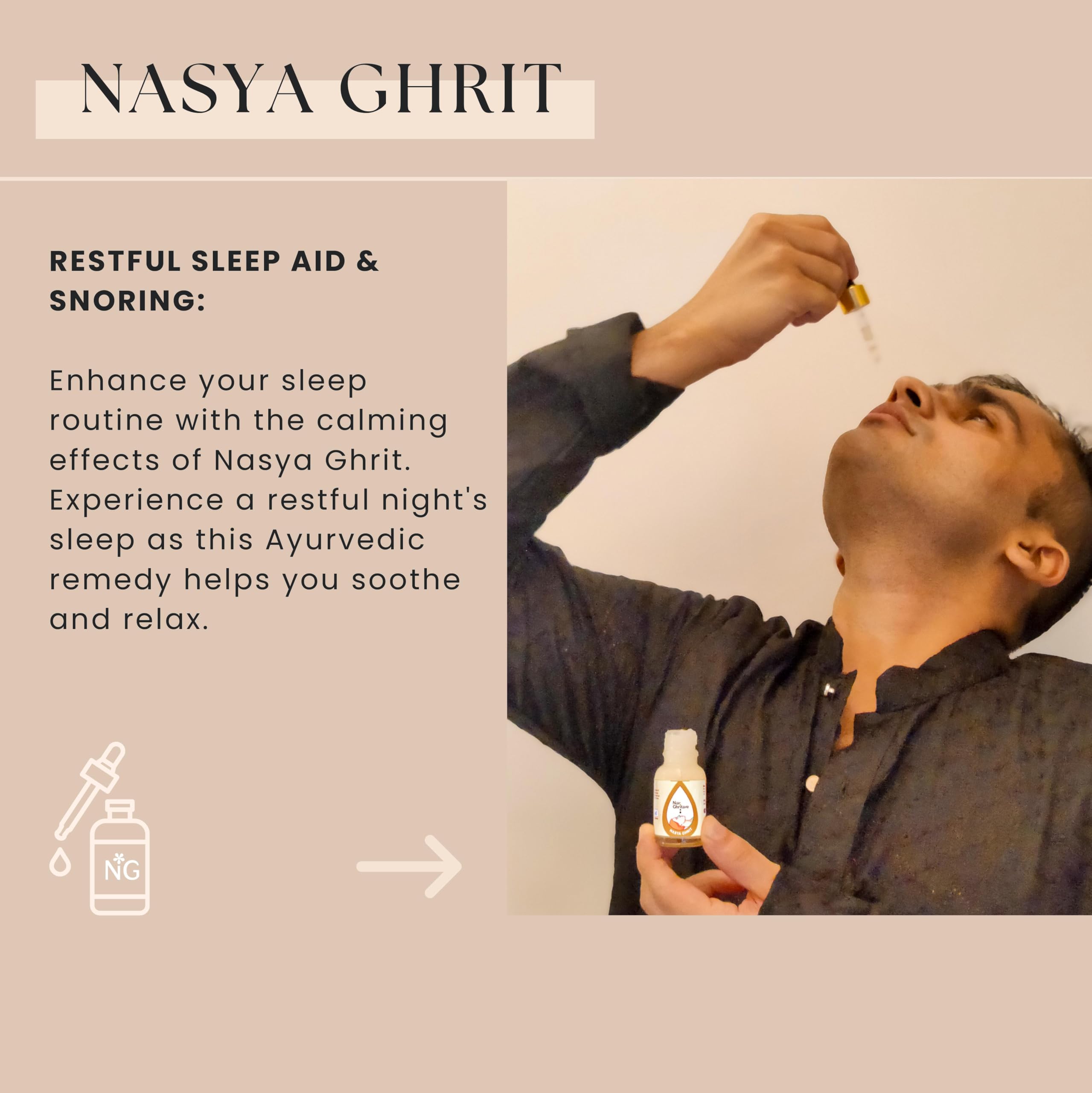 Nasya Ghrita|Nasal Ghee Drops|Natural Relief For Headache,Congestion,Sinuses,Snoring&Restful Sleep|A2 Desi Ghee|15 Ml — Amazon image 6