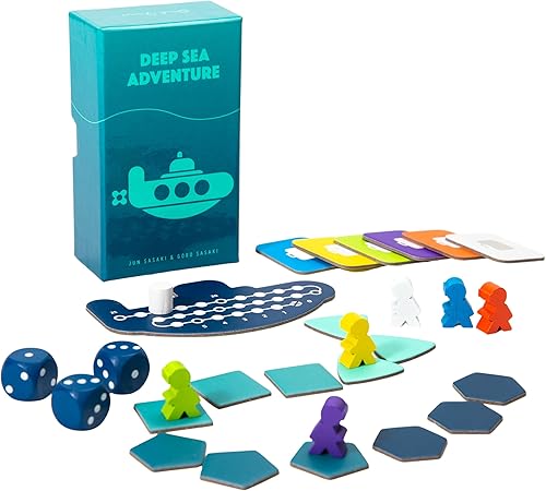 Oink Games Deep Sea Adventure Boost - Juego de Mesa Familiar de Presiona tu Suerte | 2-6 Jugadores | Edades 8+ | Edición Portátil Amigable para