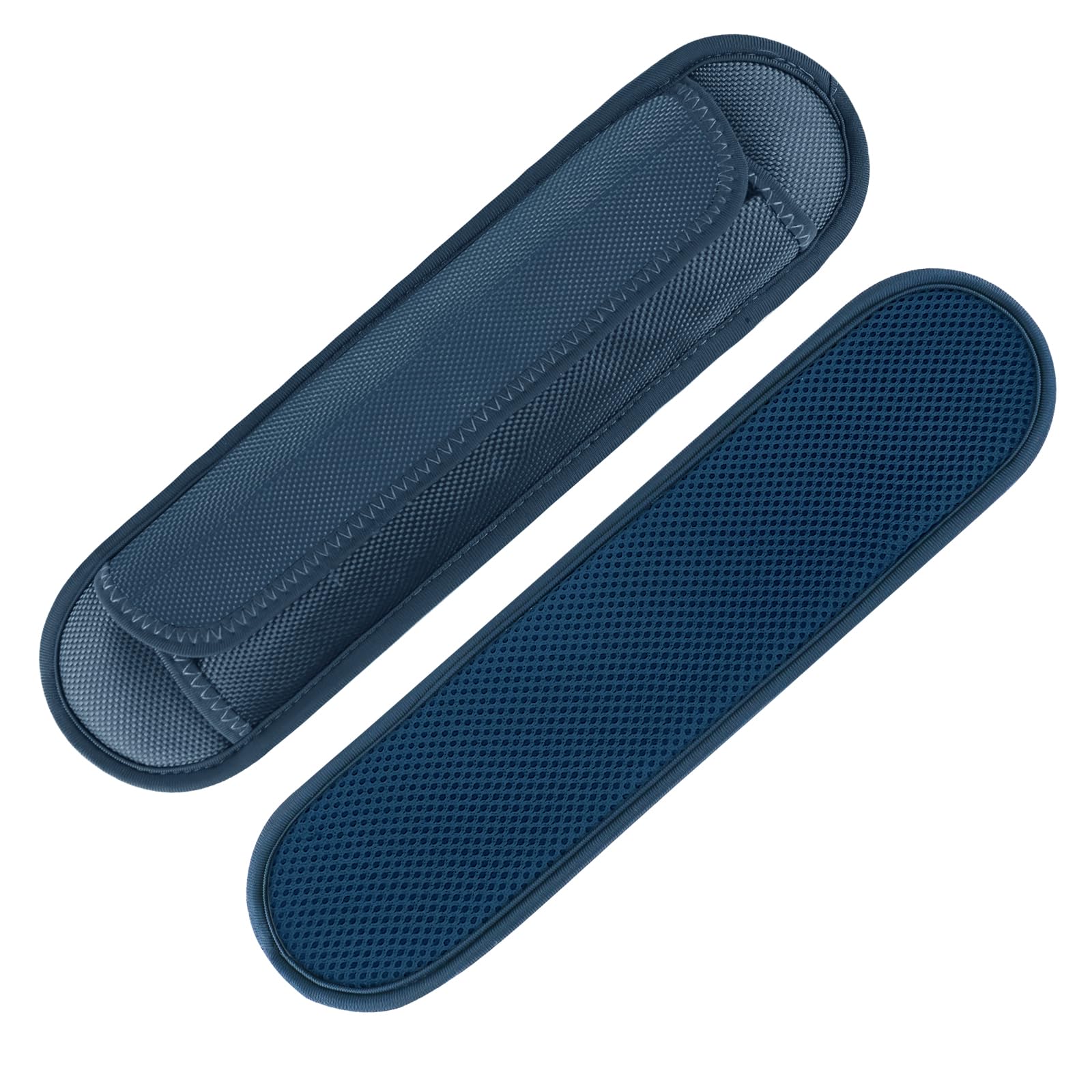 FIEIL 2 Pack Thick Shoulder Strap Pad, Universal Replacement, Detachable, Relieves Shoulder Pain (Sandwich Mesh - Sapphire Blue)