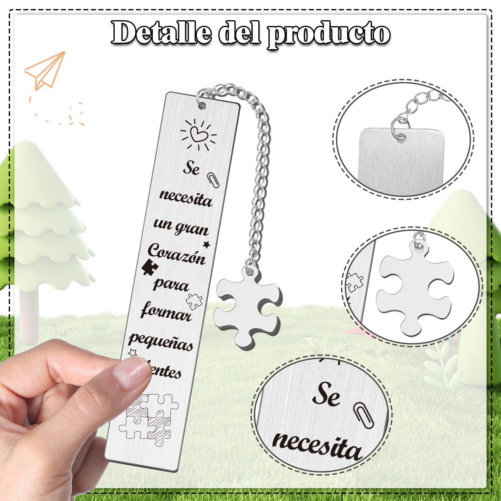 Marcapáginas Gracias Profe Regalo Profesora Infantil Primaria Detalle Fin de Curso
