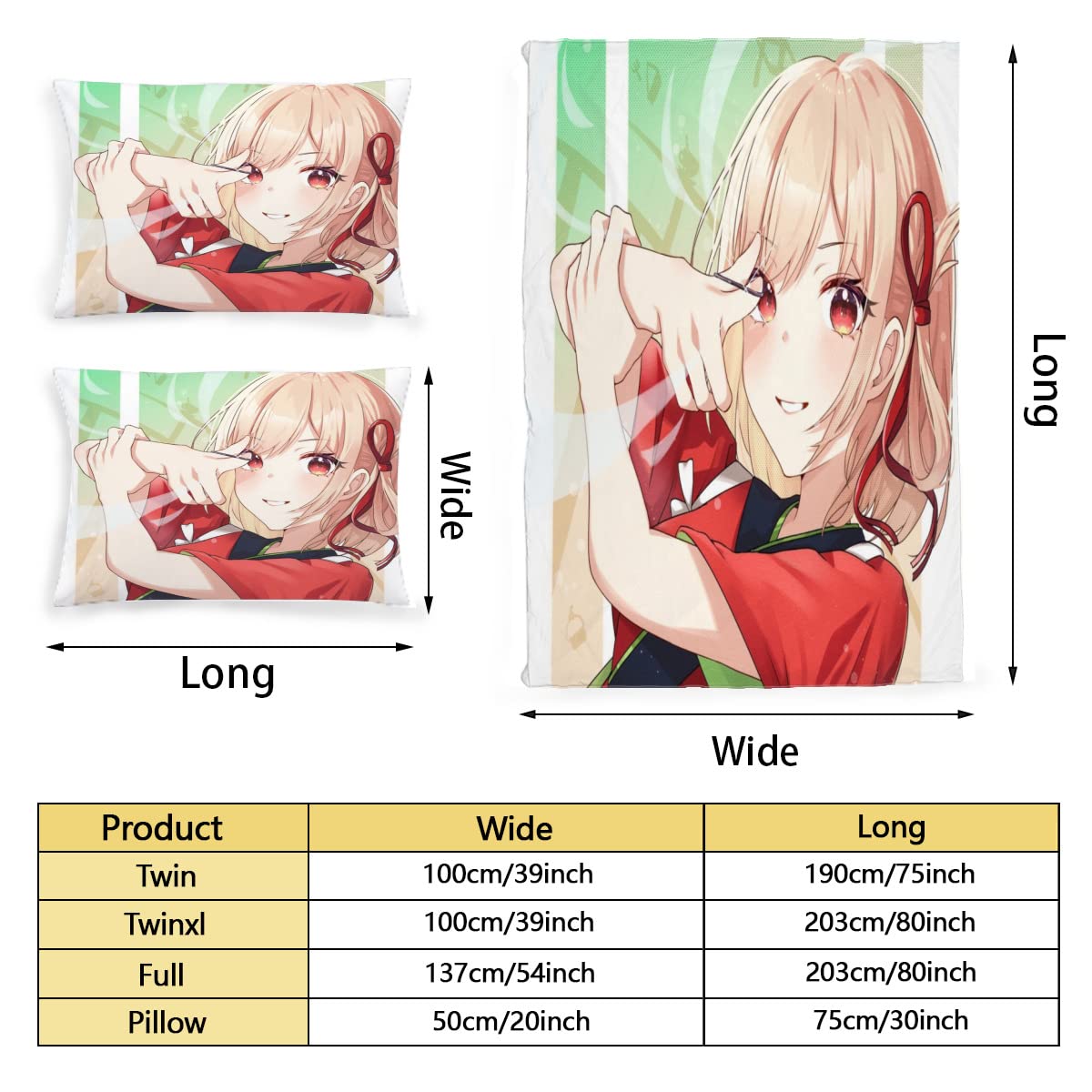 Amazon｜リコリス リコイル 布団カバー2点セット キャラクター グッズ
