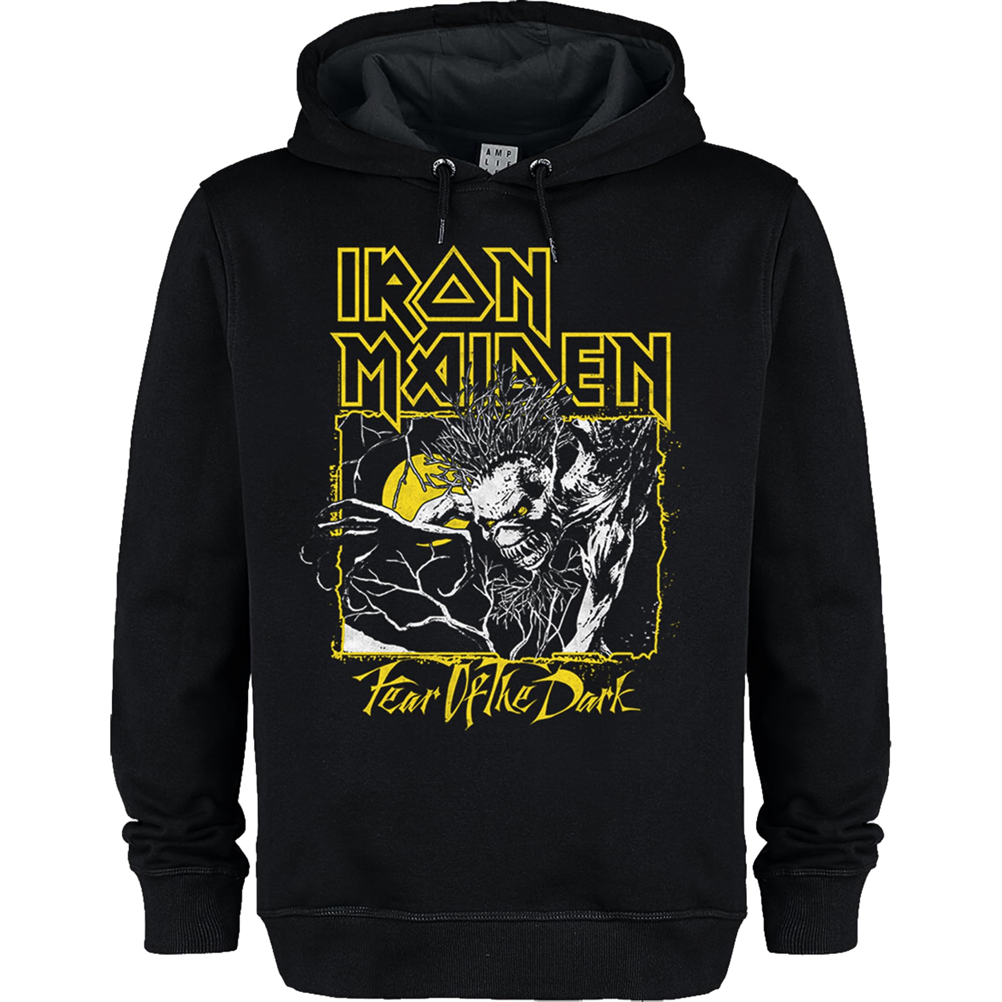 Amplified Unisex Adult Fear Of The Dark Iron Maiden Hoodie (M) (Black)