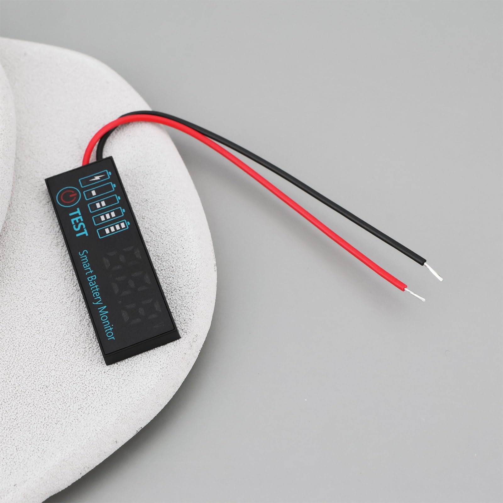 Panneau de Contrôle de Tension LED Vert 2 Indicateurs de Niveau de Batterie Au Lithium 7-55 V CC