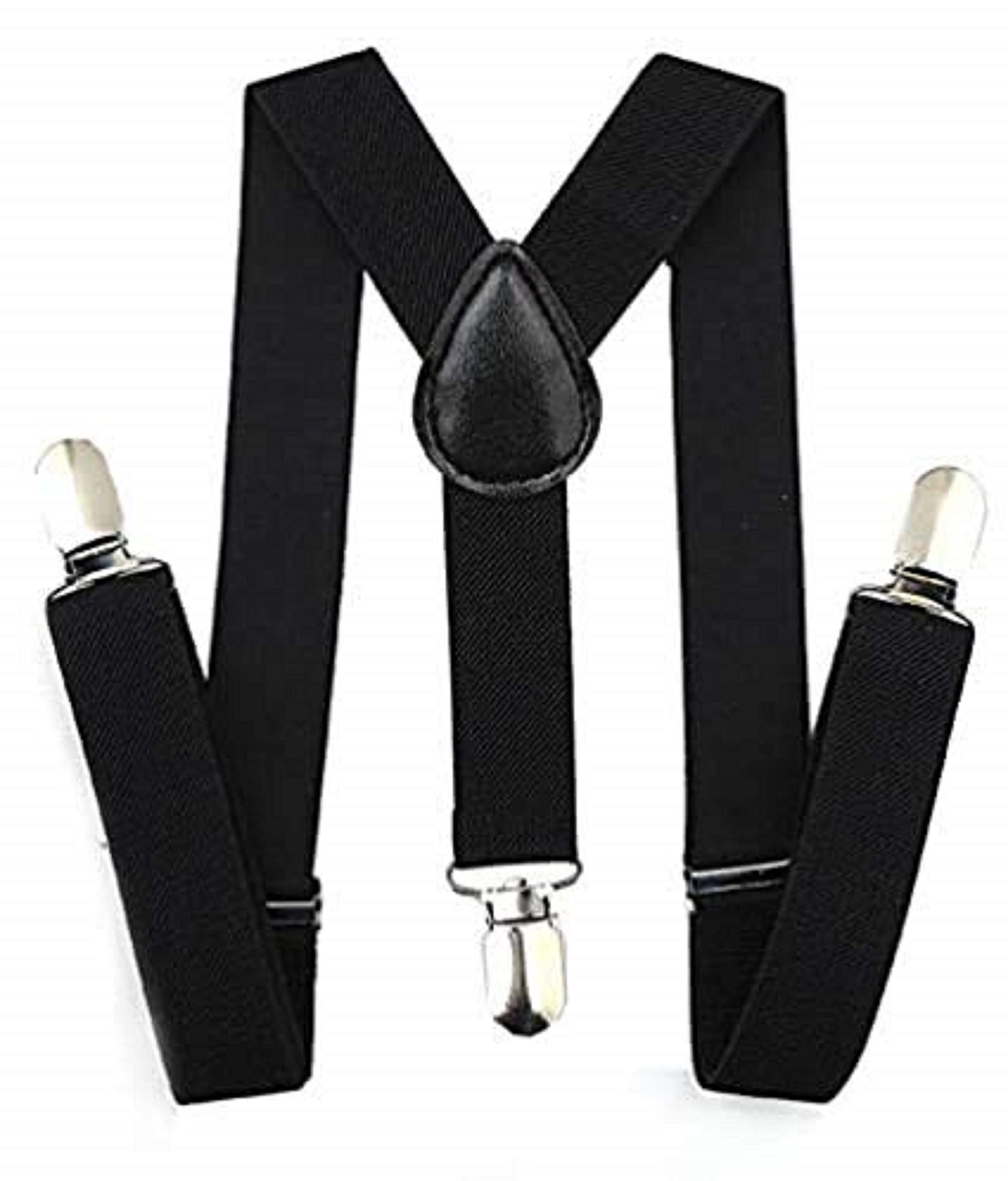 Greens Inc 1.5 Inch Wide Elegant Trendy Fashionable Unisex Suspender Belt for Above 12+ Age (Black)-picture-27