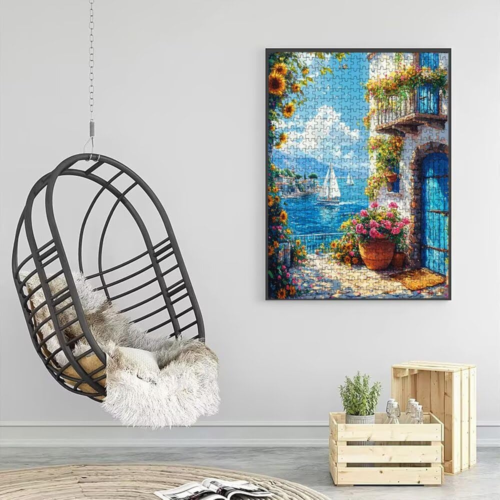 Puzzle wieś świeca 2000 sztuk, puzzle dla dorosłych, łamigłówki, wyzwanie dekoracja puzzli, rozrywka gra edukacyjna dla całej rodziny, na prezent dekoracja DX0YL7-228
