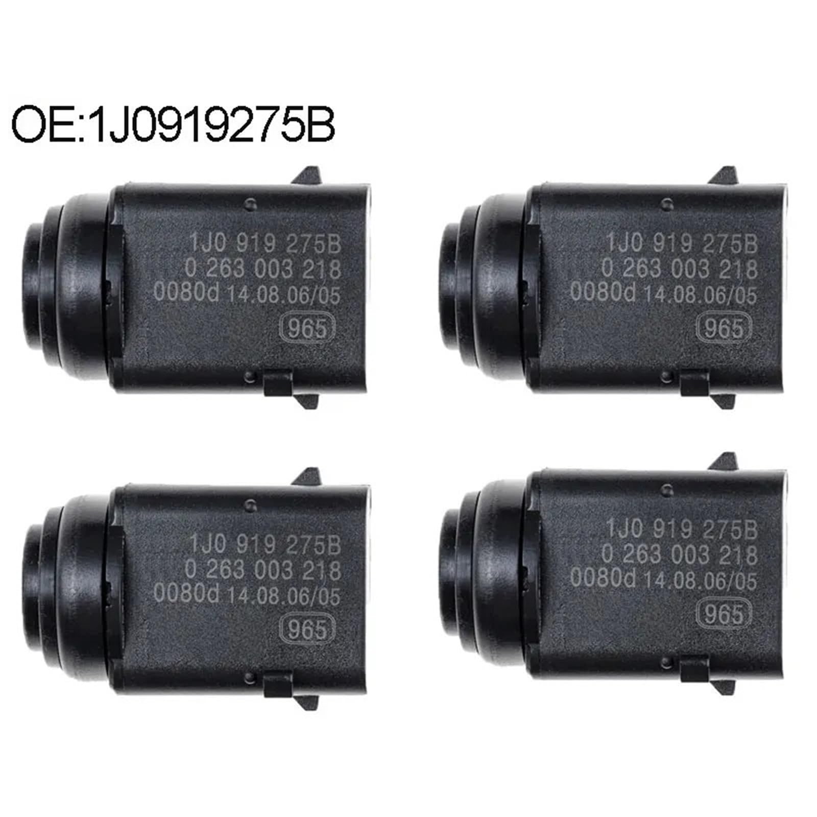 Sensori di parcheggio retromarcia 4 pezzi 1J0919275B 0263003218 Sensore di parcheggio wireless Rilevatore radar per VW Seat per Skoda parti
